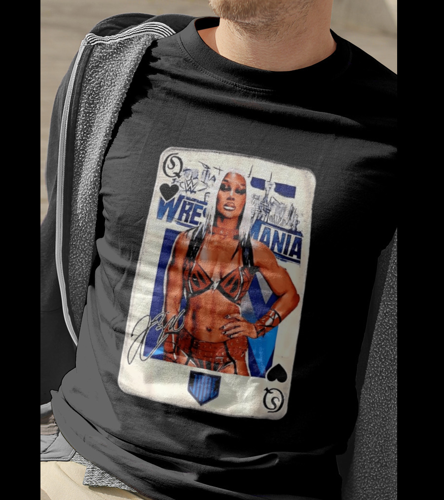 WrestleMania Jade Cargill WWE Playing Card Image T-Shirt