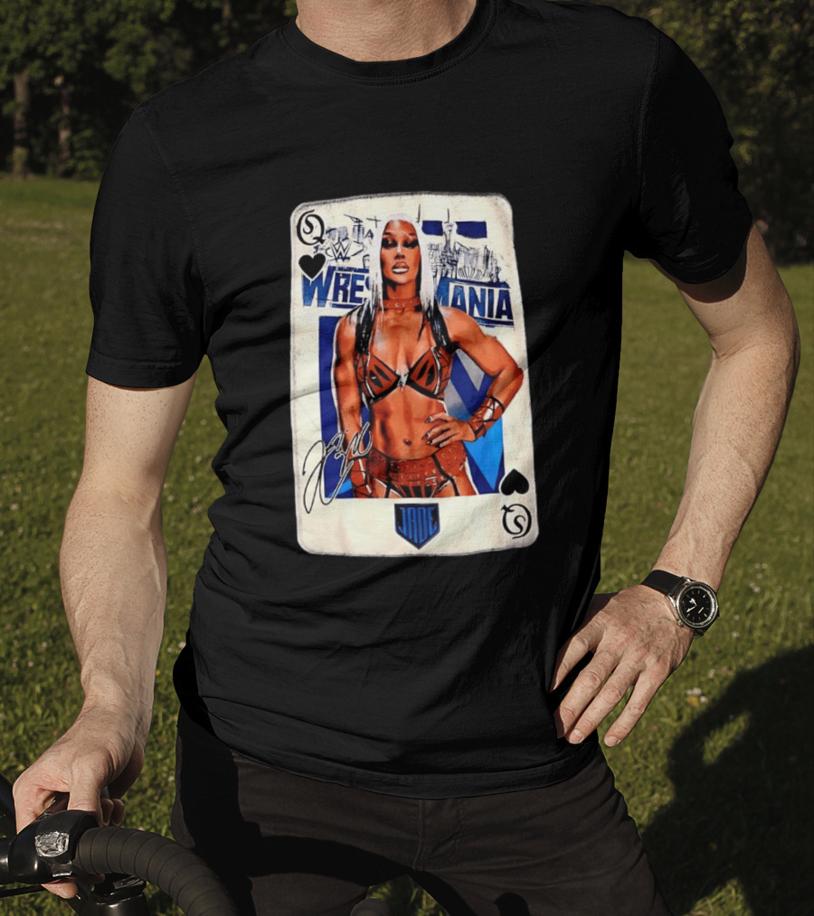 WrestleMania Jade Cargill WWE Playing Card Image T-Shirt