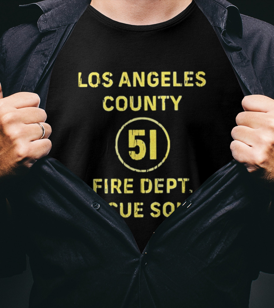 Los Angeles County Fire Dept 51 Rescue Squad T-Shirt