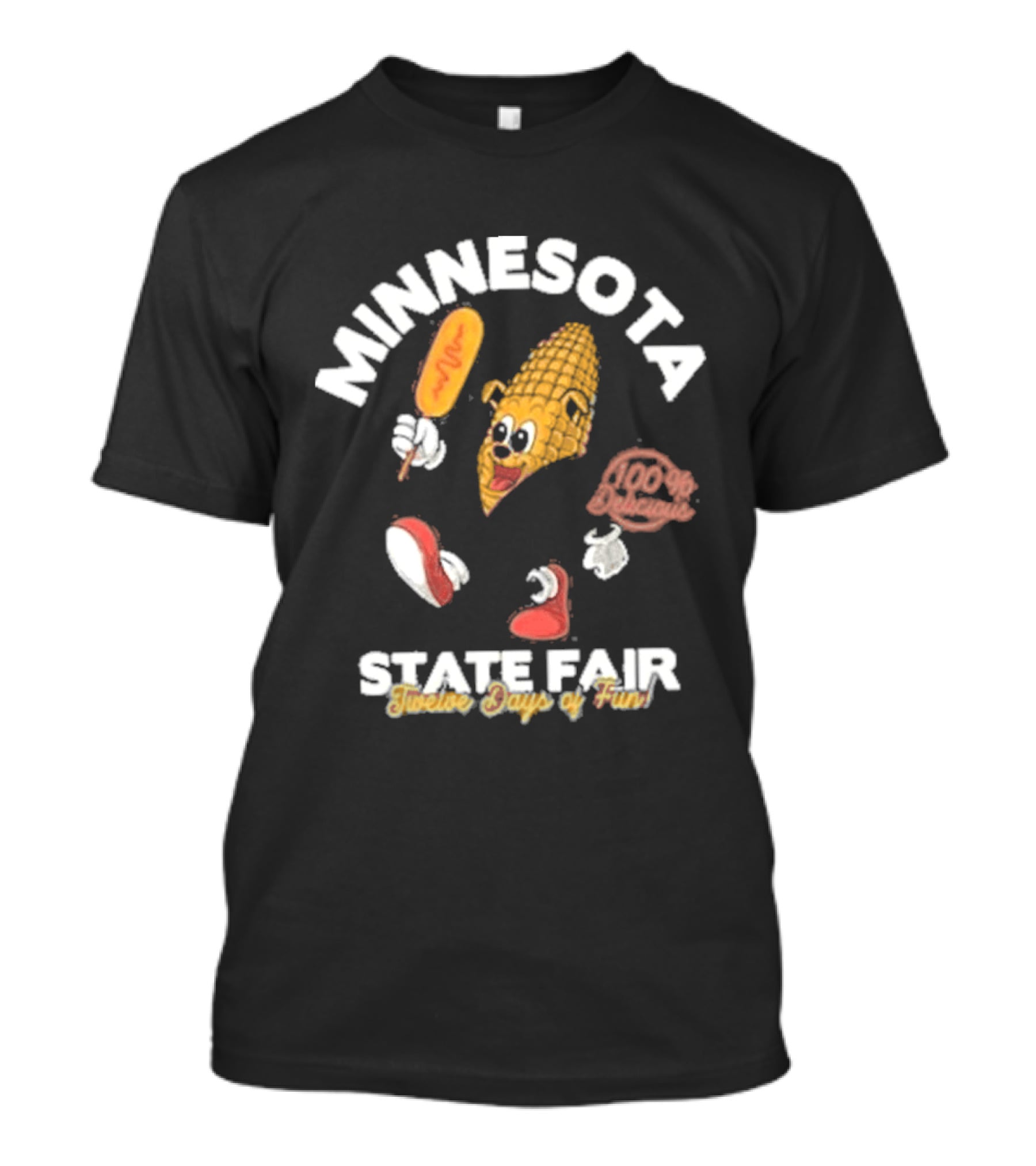 Minnesota State Fair 2026 Running Corn Dog Twelve Days Of Fun T-Shirt