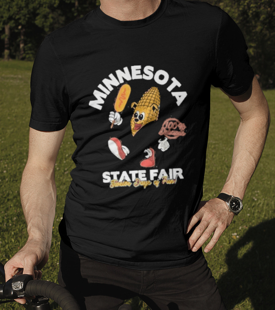 Minnesota State Fair 2026 Running Corn Dog Twelve Days Of Fun T-Shirt