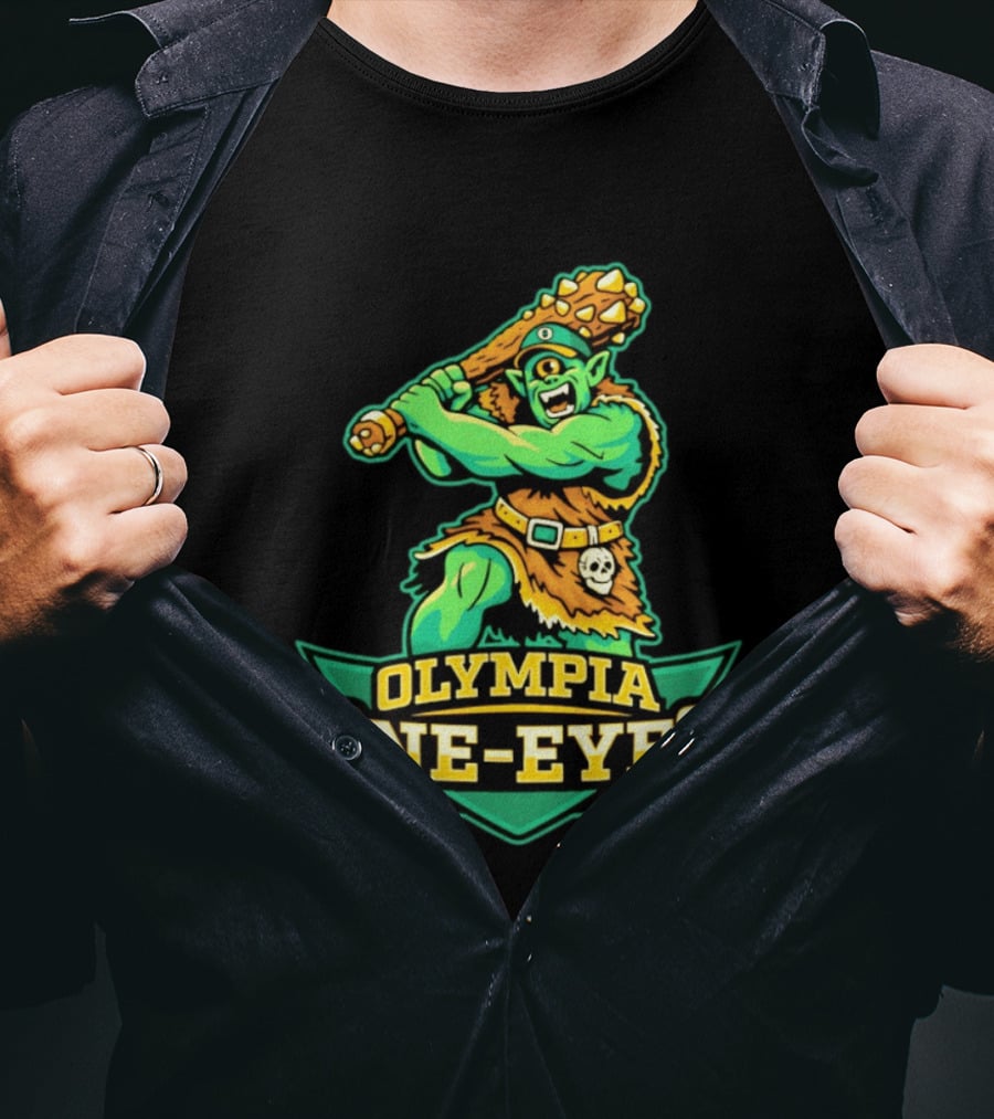 Olympia One Eyes Cyclops With Spiked Mace T-Shirt