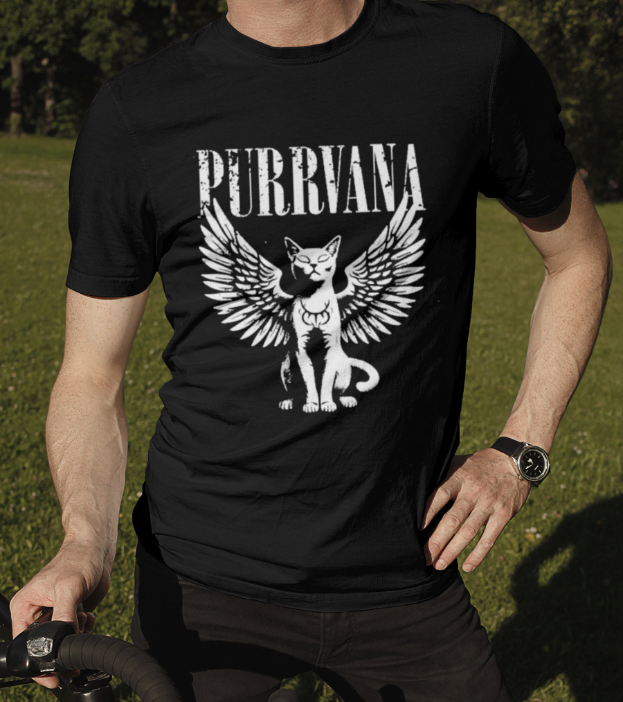 Purrvana Winged Cat T-Shirt