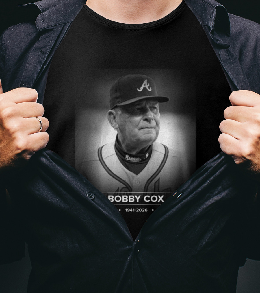 Bobby Cox 1941 2026 Atlanta Braves Manager Legacy T-Shirt