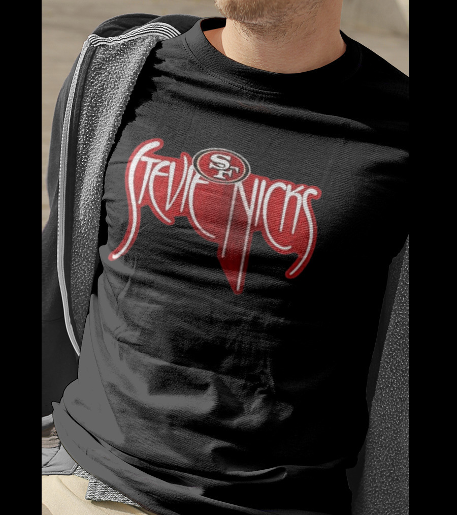 San Francisco 49ers X Stevie Nicks Collaboration SF T-Shirt