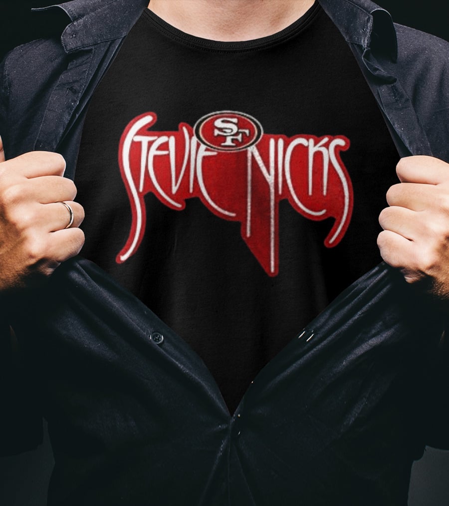 San Francisco 49ers X Stevie Nicks Collaboration SF T-Shirt