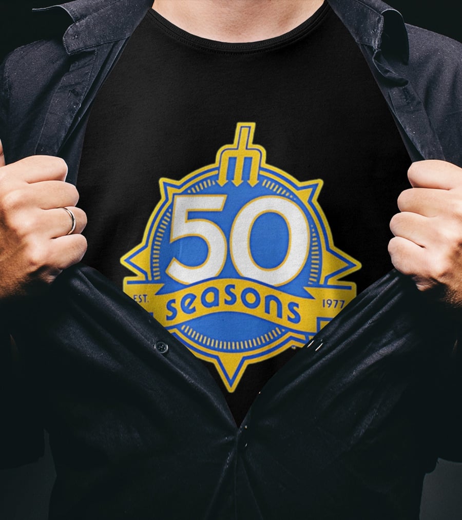Seattle Mariners 50 Seasons Est. 1977 Baseball Anniversary T-Shirt