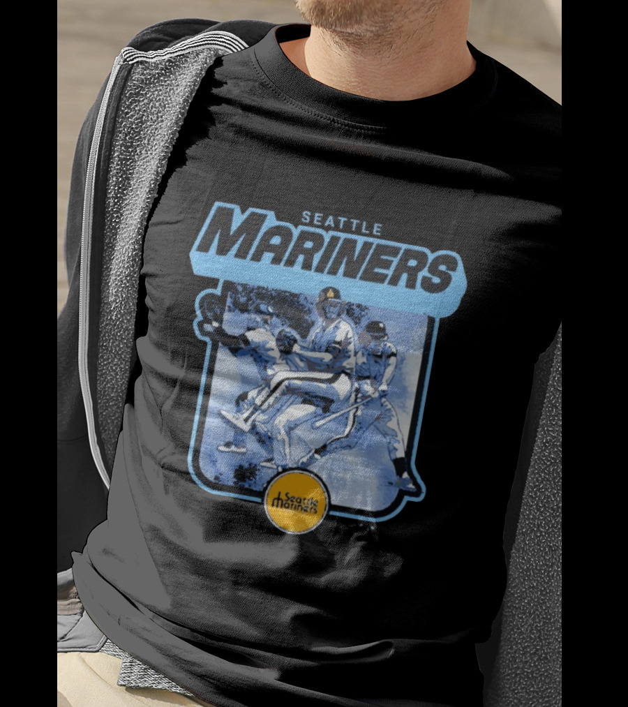 Seattle Mariners Retro Cooperstown Collection Baseball Team Players T-Shirt