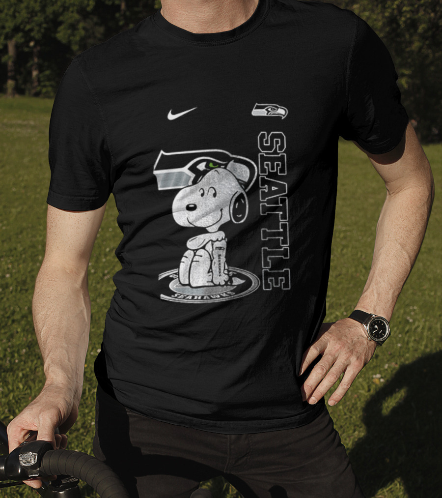 Nike Seattle Seahawks Snoopy Thank You For The Memories T-Shirt