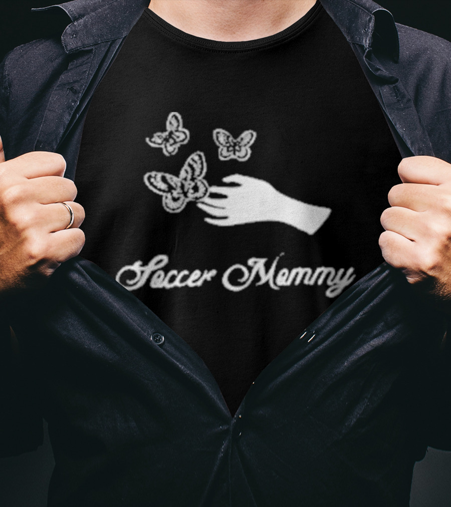 Soccer Mommy Hand With Butterflies For Young Hearts T-Shirt