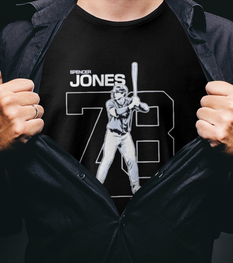 Spencer Jones 78 New York Yankees Baseball Debut T-Shirt