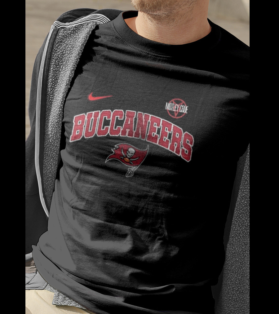 Tampa Bay Buccaneers Motley Crue Nike Collaboration T-Shirt
