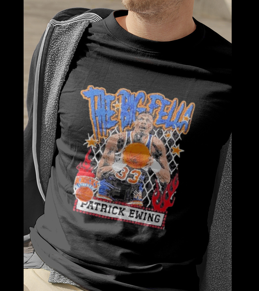 The Big Fella Patrick Ewing 33 New York Knicks Basketball Legend T-Shirt