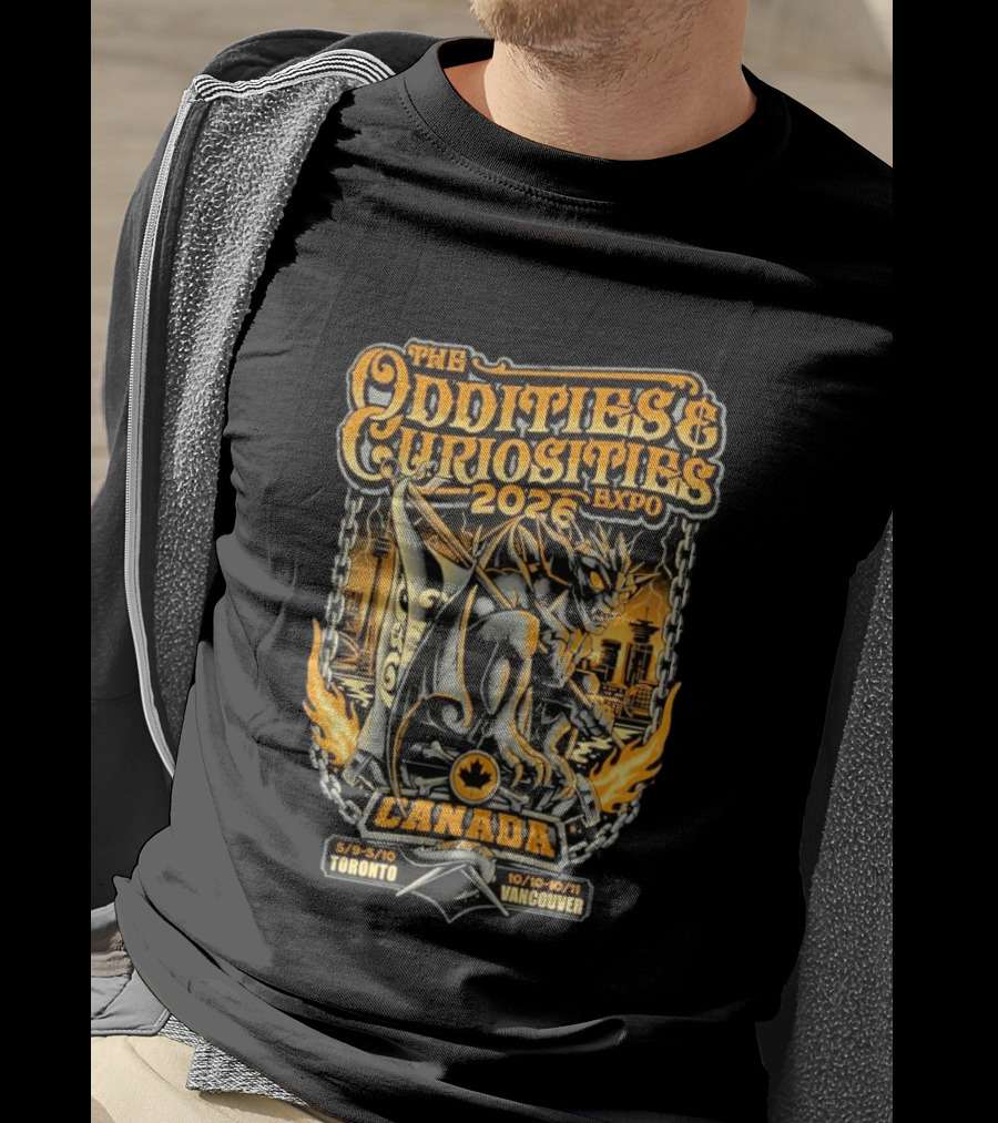 The Oddities & Curiosities Expo 2026 Canada Toronto Vancouver Gargoyle T-Shirt
