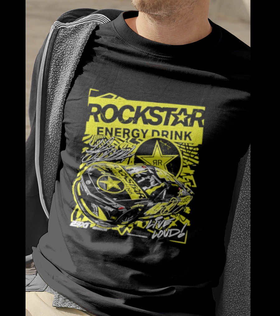 Tyler Reddick 23XI Racing Rockstar Energy Drink Car T-Shirt
