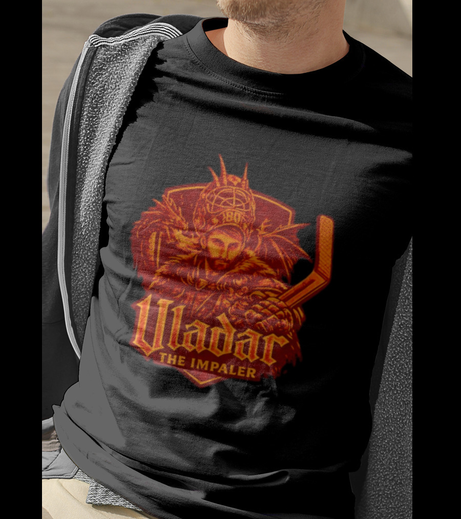 Vladar The Impaler Dan Vladar Hockey Goalie Dragon Warrior T-Shirt