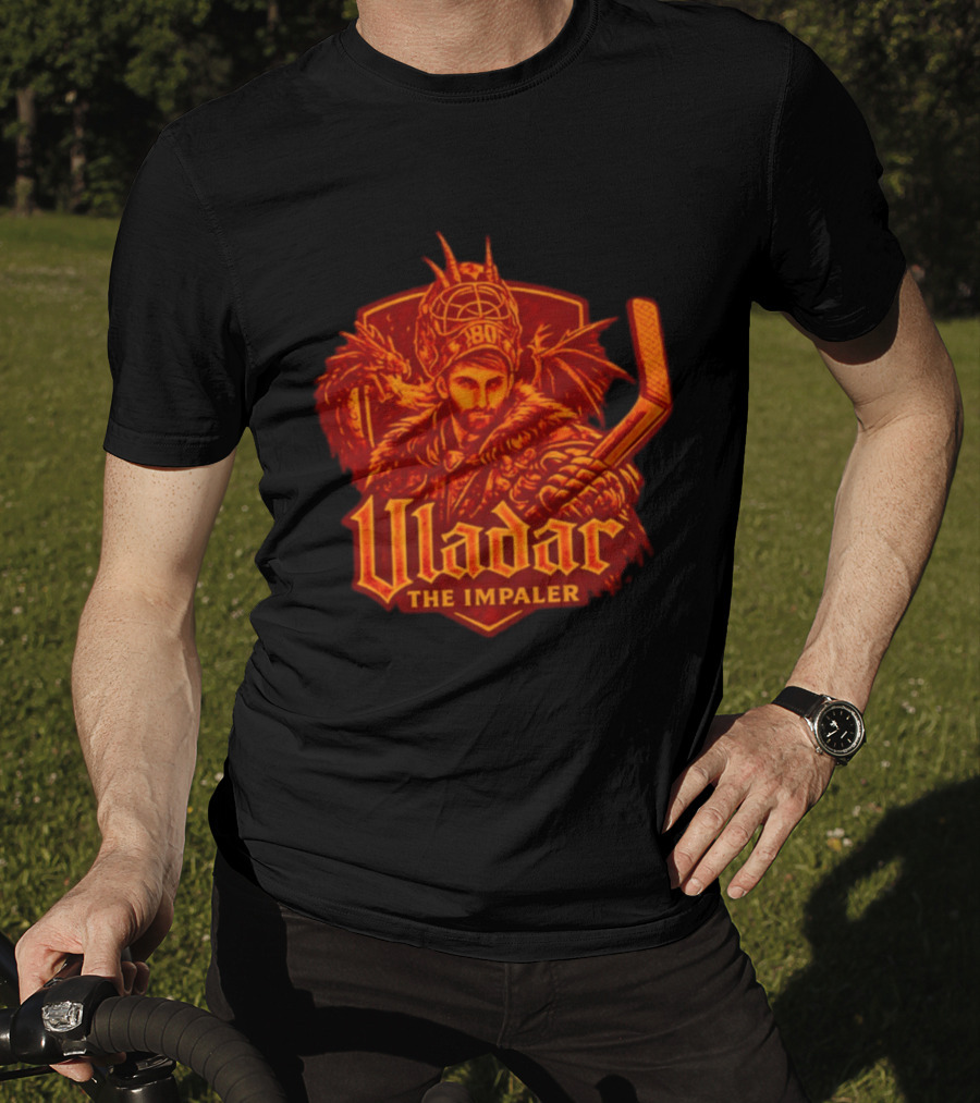 Vladar The Impaler Dan Vladar Hockey Goalie Dragon Warrior T-Shirt