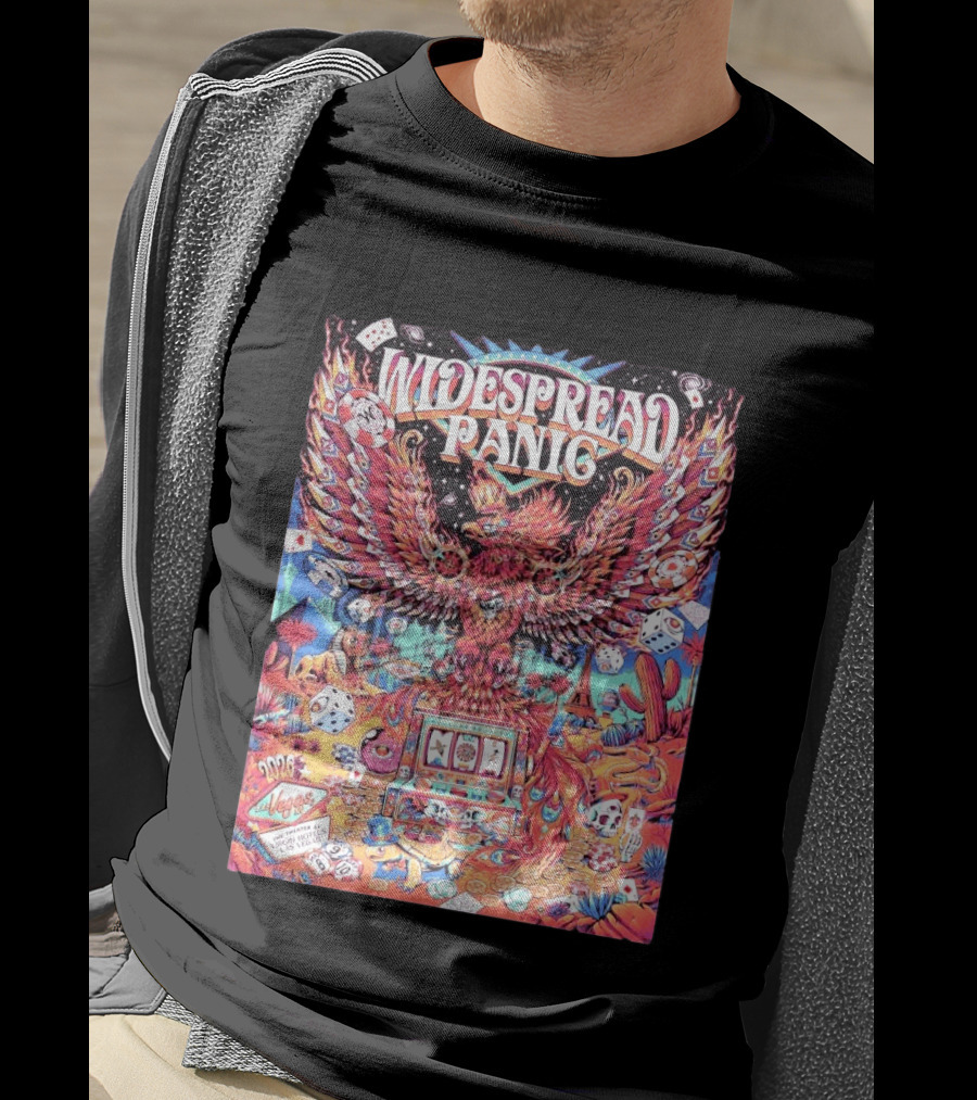 Widespread Panic Las Vegas 2026 Concert With Casino And Phoenix T-Shirt