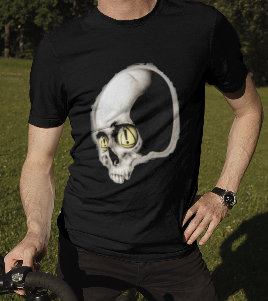 Yeat Dangerous Summer Skull Graphic With Distorted 3D Effect T-Shirt