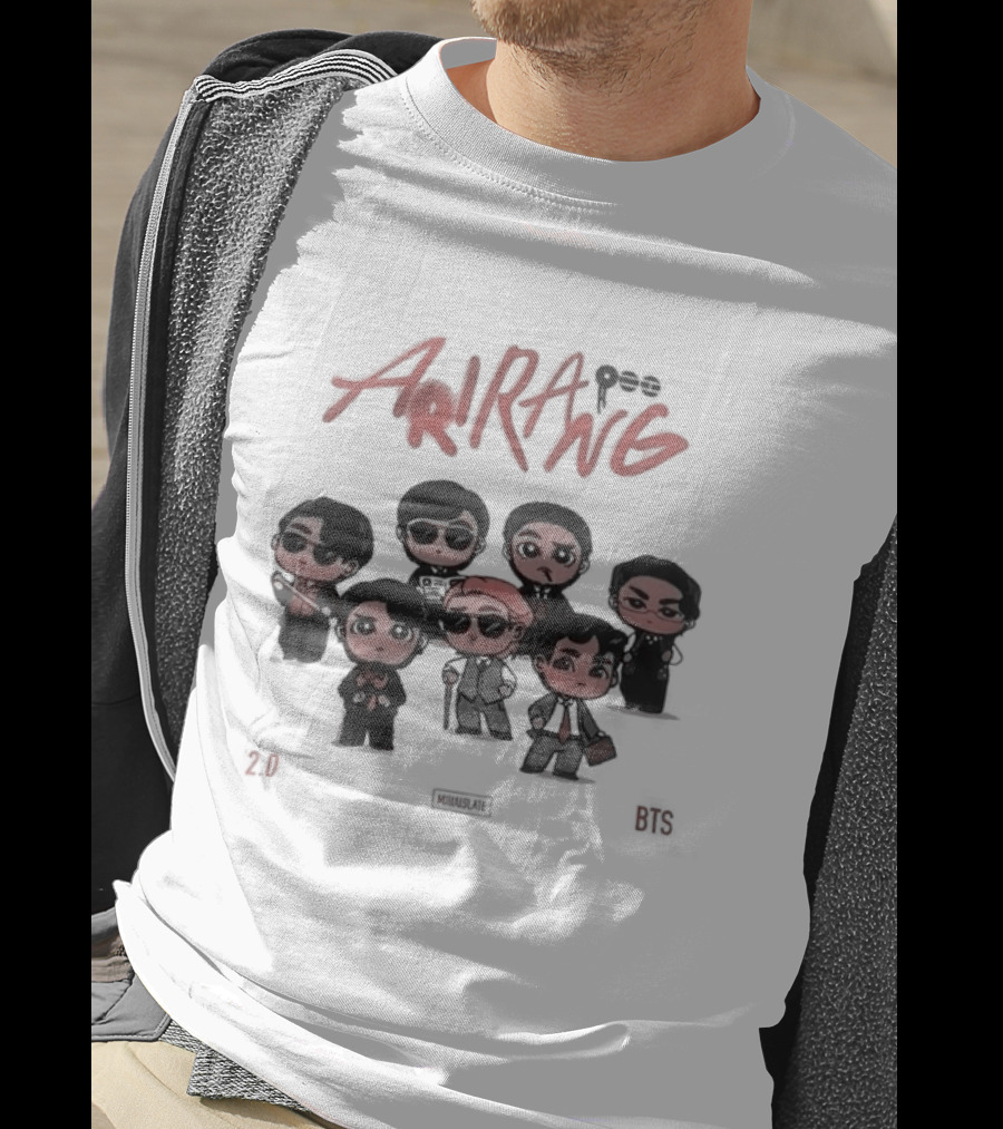 BTS Arirang Chibi 2.0 Collectible Band Figures T-Shirt