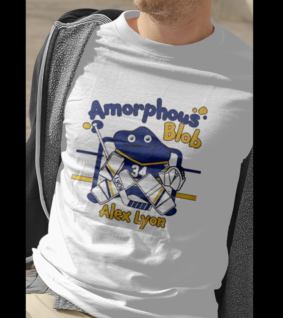 Buffalo Hockey Amorphous Blob Alex Lyon 34 T-Shirt