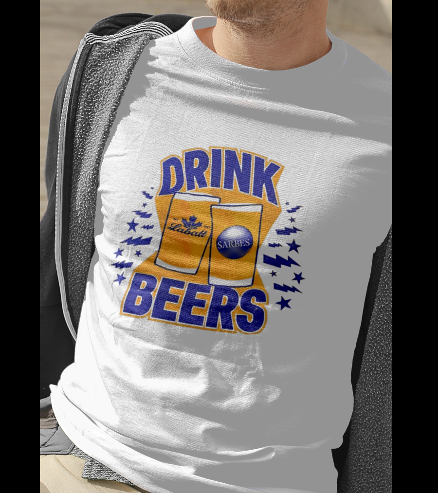 Buffalo Sabres Labatt Drink Beers Electric Stars T-Shirt