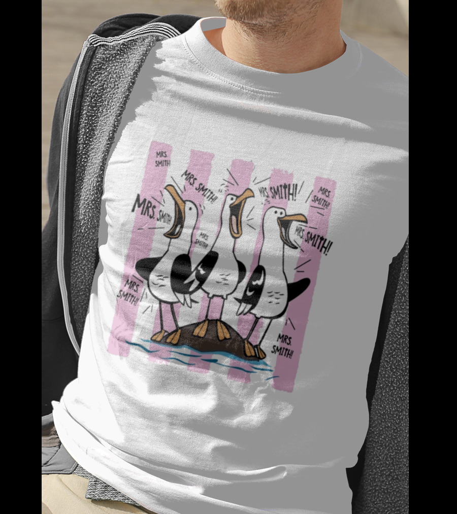 Mrs. Smith Appreciation Custom Seagulls Teacher Recognition T-Shirt