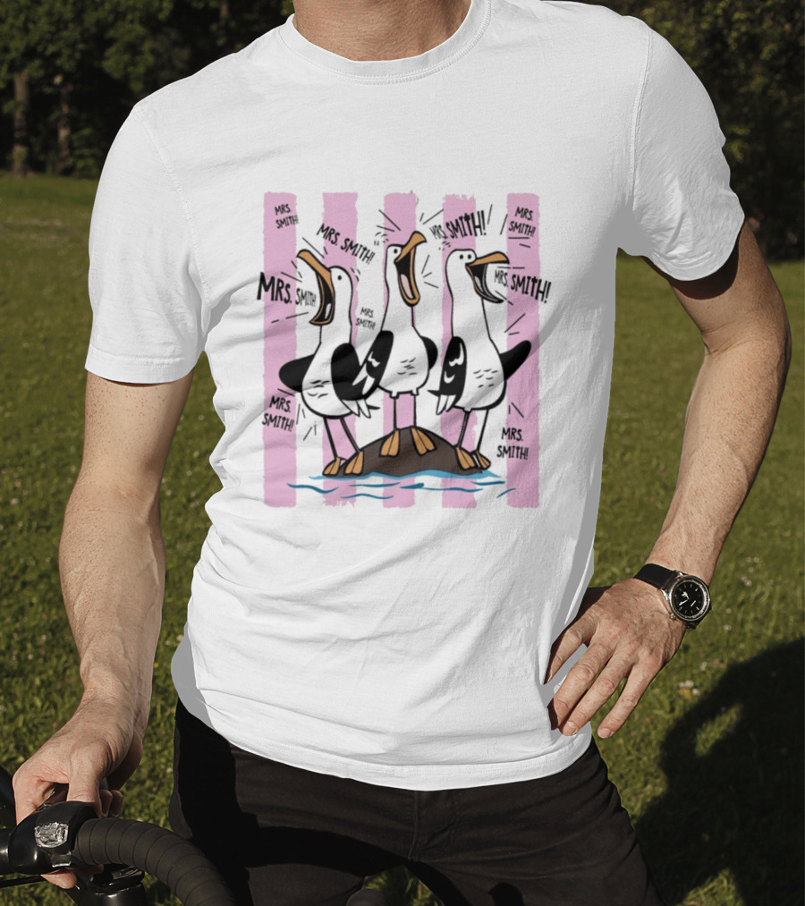 Mrs. Smith Appreciation Custom Seagulls Teacher Recognition T-Shirt