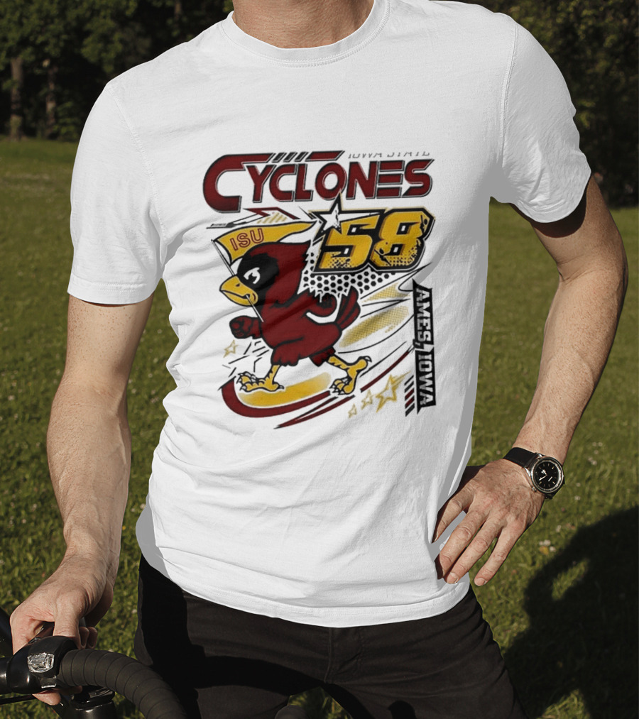 Cyclones ISU Racing Cy 58 Comfort Colors 90s T-Shirt