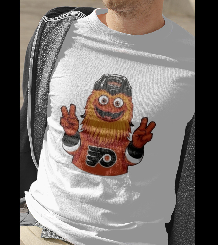 Philadelphia Flyers Gritty Peace Victory Hockey Fan Favorite T-Shirt
