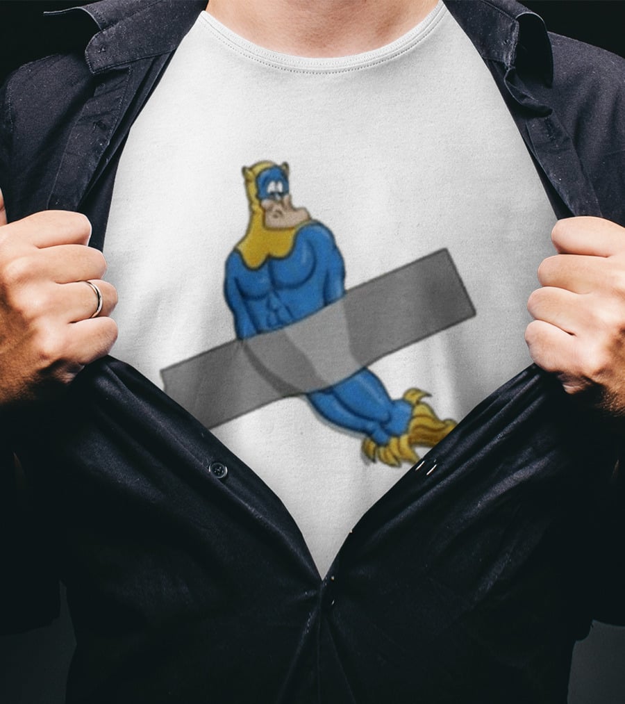 Jim'll Paint It Captain Hero Duct Tape T-Shirt