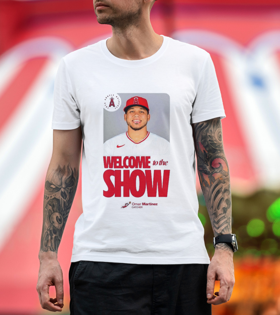 Los Angeles Angels Juan Lagares Welcome To The Show MLB Baseball T-Shirt