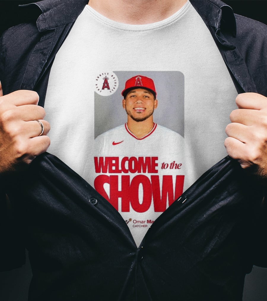 Los Angeles Angels Juan Lagares Welcome To The Show MLB Baseball T-Shirt