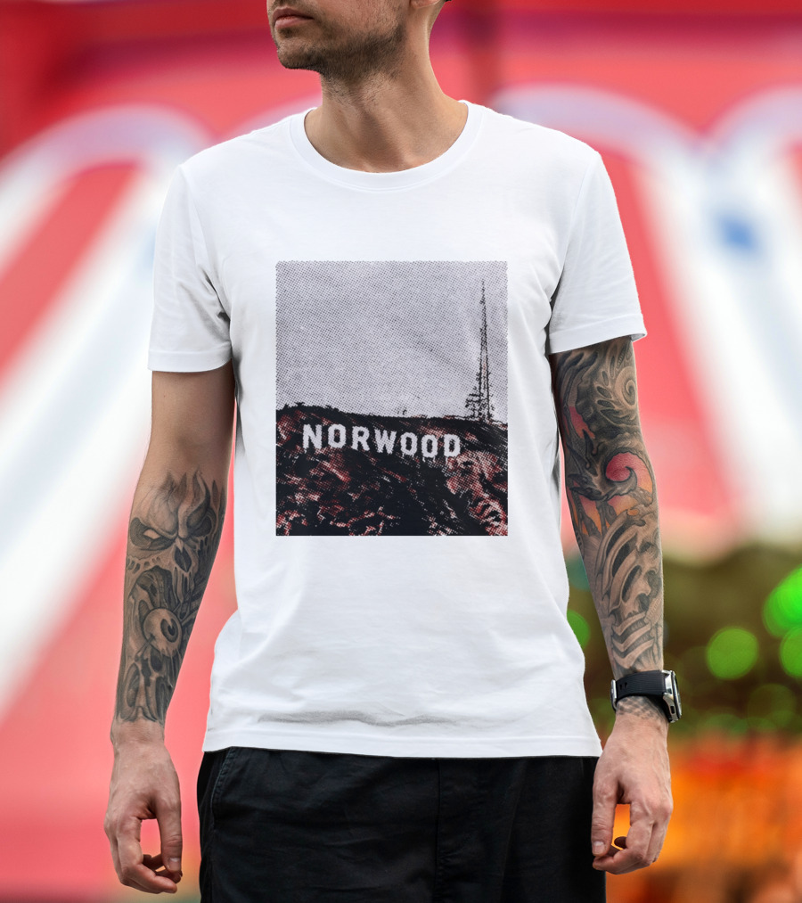 Norwood Hills Sign Parody Hollywood Hills T-Shirt