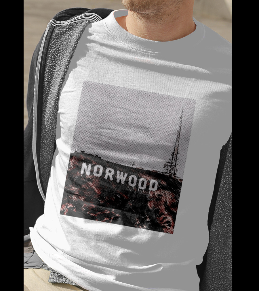 Norwood Hills Sign Parody Hollywood Hills T-Shirt