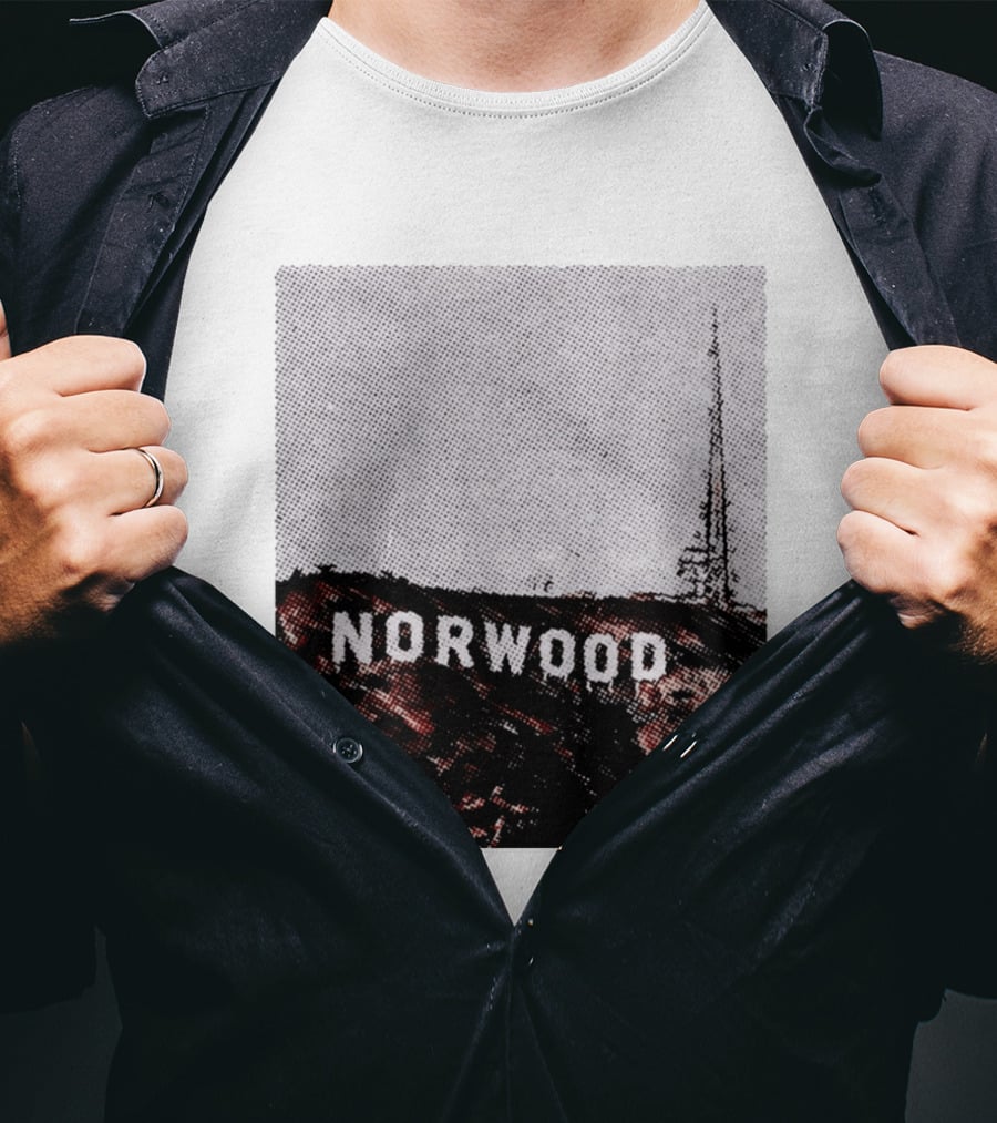 Norwood Hills Sign Parody Hollywood Hills T-Shirt