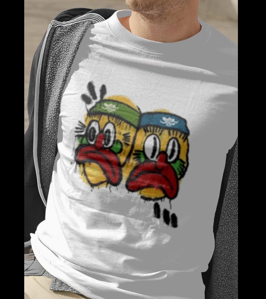Rolling Loud RL X RL Slawn Jester Two Sad Faces Headbands T-Shirt