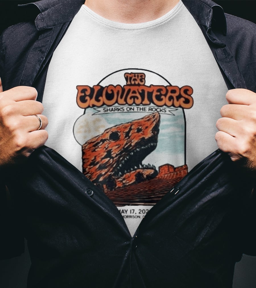 The Elovaters Sharks On The Rocks Red Rocks Amphitheatre 5 17 26 T-Shirt