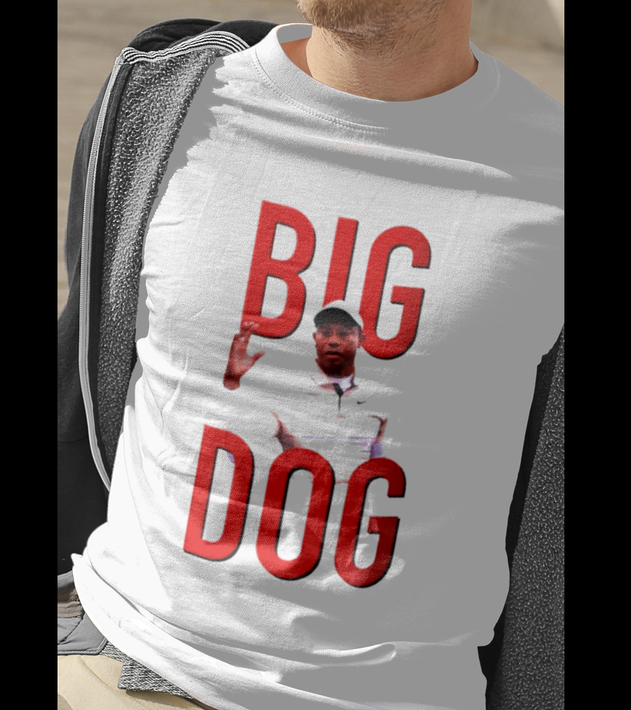 Tiger Woods Big Dog Meme Red Text Sports T-Shirt