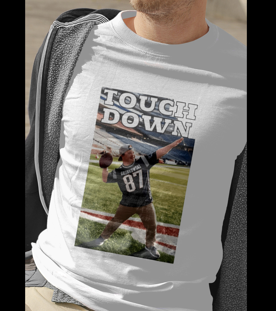 Touchdown Gronkowski 87 Football Player Stadium T-Shirt