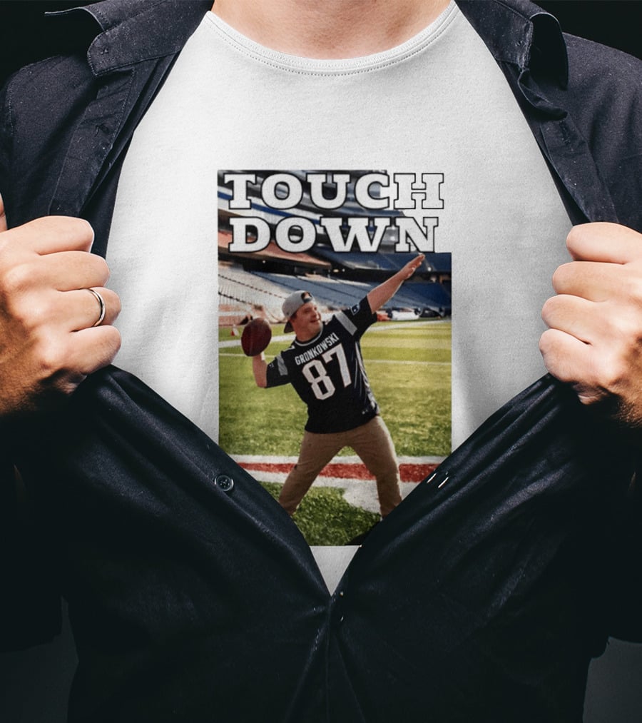 Touchdown Gronkowski 87 Football Player Stadium T-Shirt