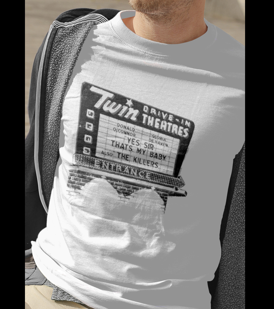 Twin Drive In Theatres Norwood Ohio Vintage Marquee Sign T-Shirt
