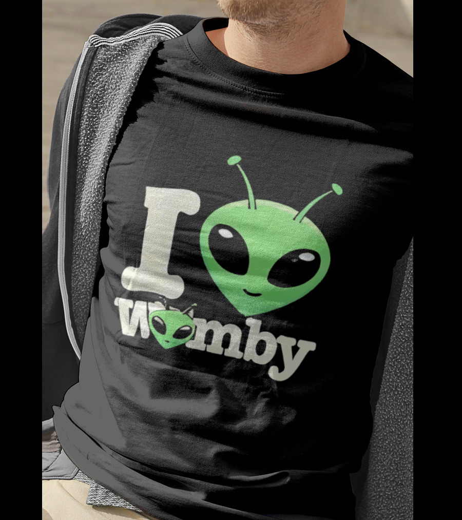 I Love Womby Aliens Victor Wembanyama San Antonio Spurs Basketball T-Shirt
