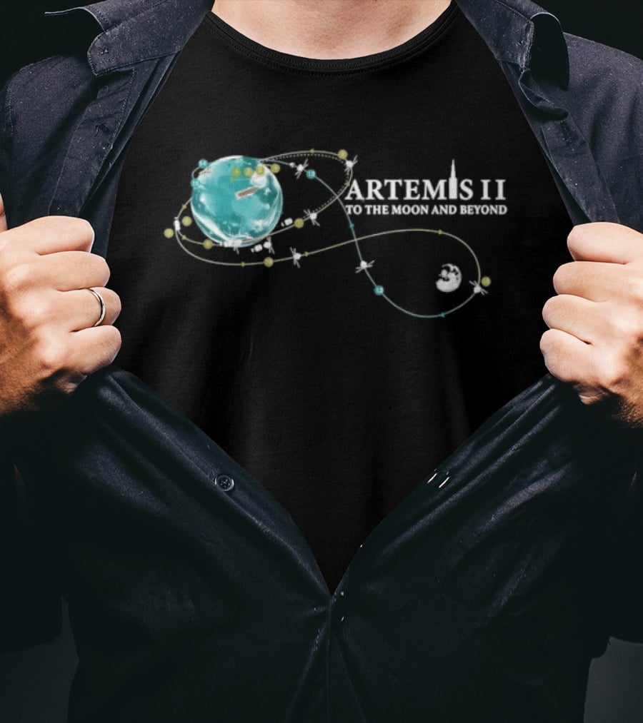 Artemis II To The Moon And Beyond Mission NASA T-Shirt