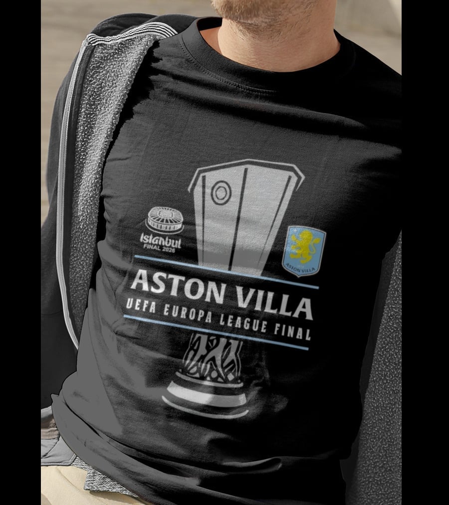 Aston Villa UEFA Europa League Final Trophy 2026 T-Shirt