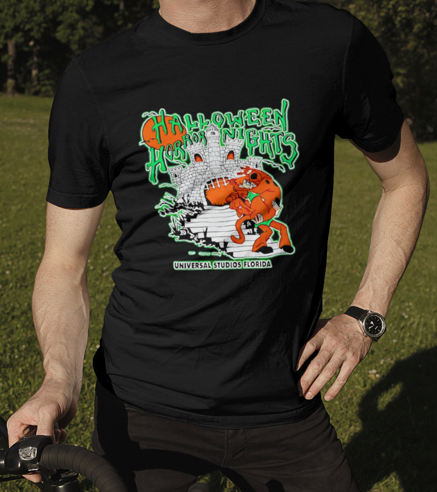 Halloween Horror Nights Universal Studios Florida Scoob Night Razors In The Night Beyond Human T-Shirt