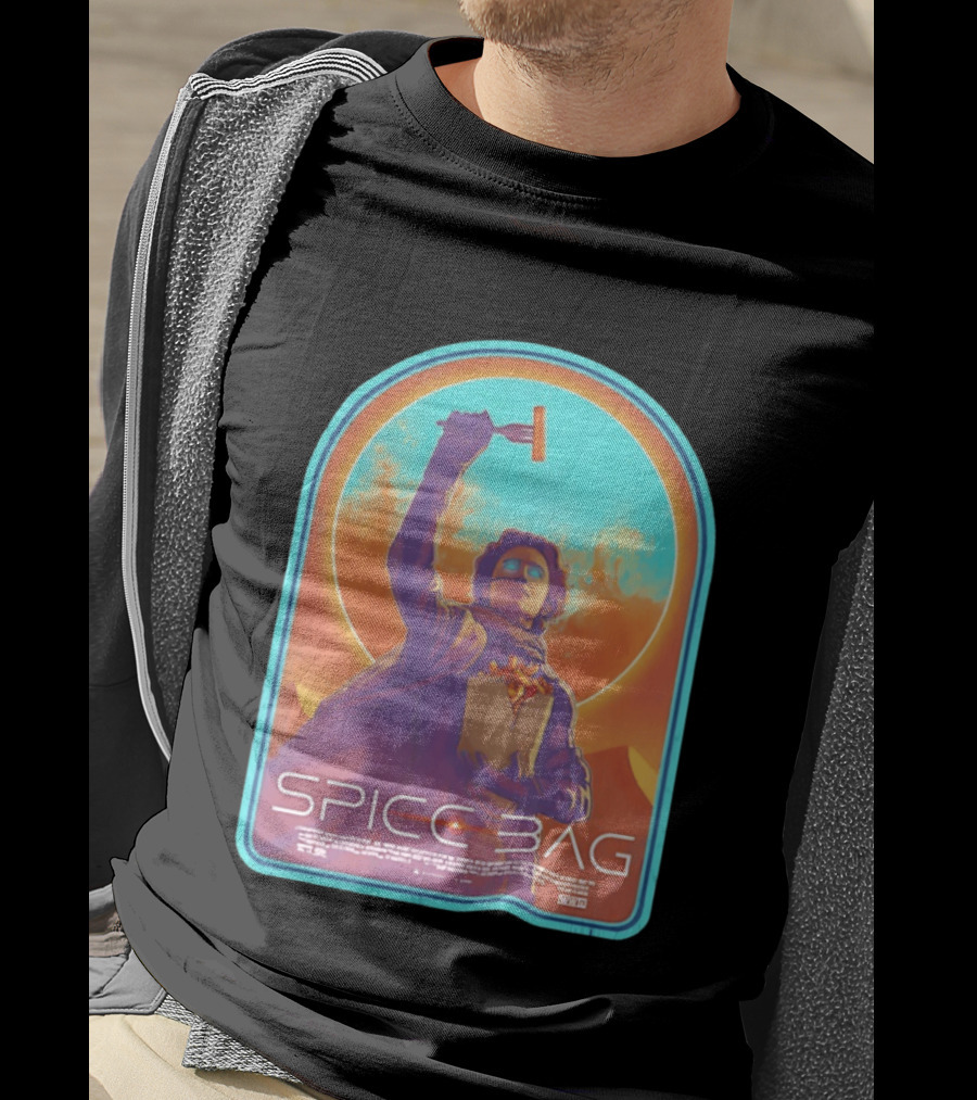Dune Spice Bag Sci Fi Parody Pop Culture T-Shirt