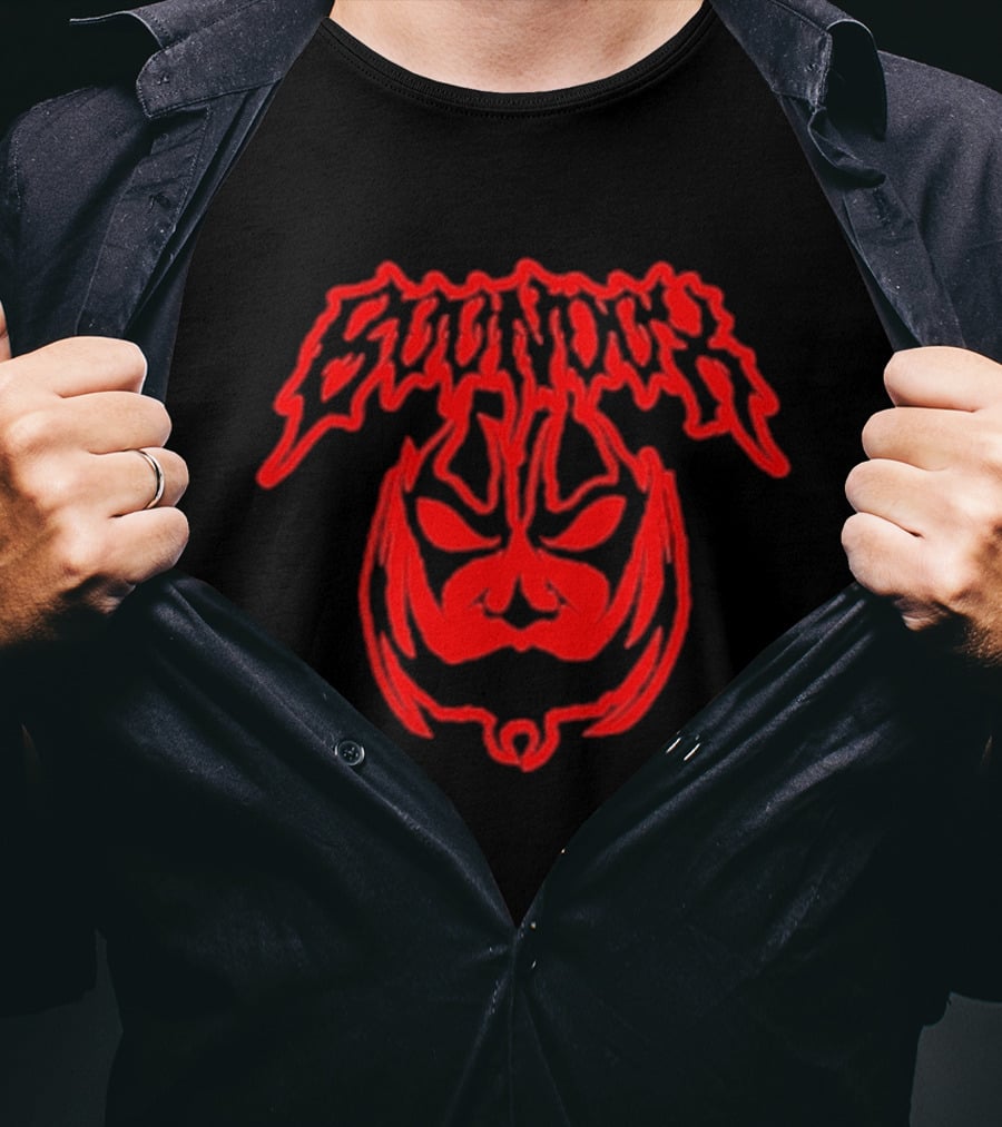 Boondox Glowing Horror Mask Red Drip T-Shirt