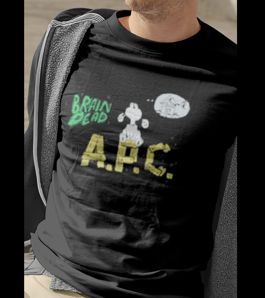 Brain Dead A.P.C. Homesick Dog With House In Thought Bubble T-Shirt
