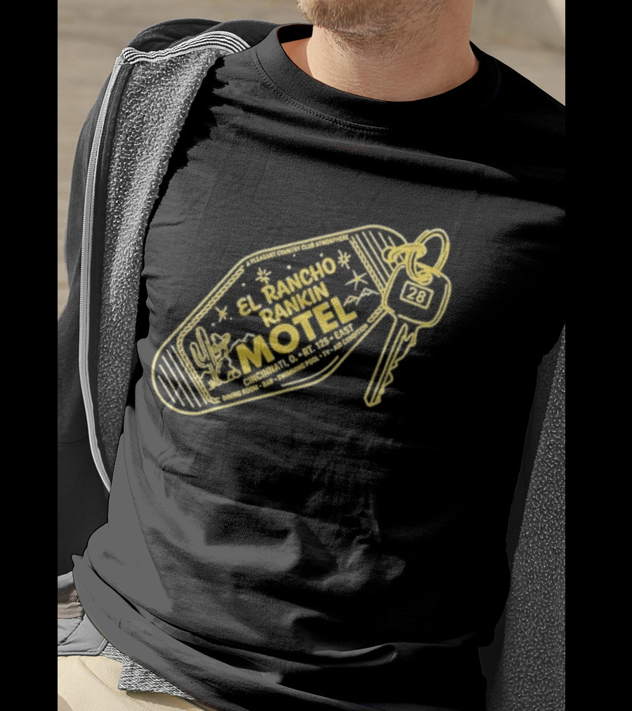 El Rancho Rankin Motel Key Fob Vintage Room 28 Cactus T-Shirt